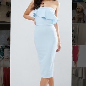 ASOS baby blue cocktail dress